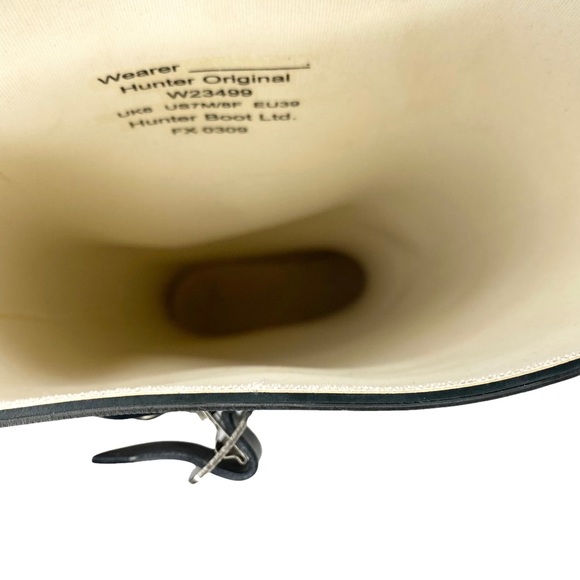 Hunter ♕ Original Iconic Tall Matte Wellington Wellies Boots ♕ Navy 8US / EU 39 - Picture 12 of 16